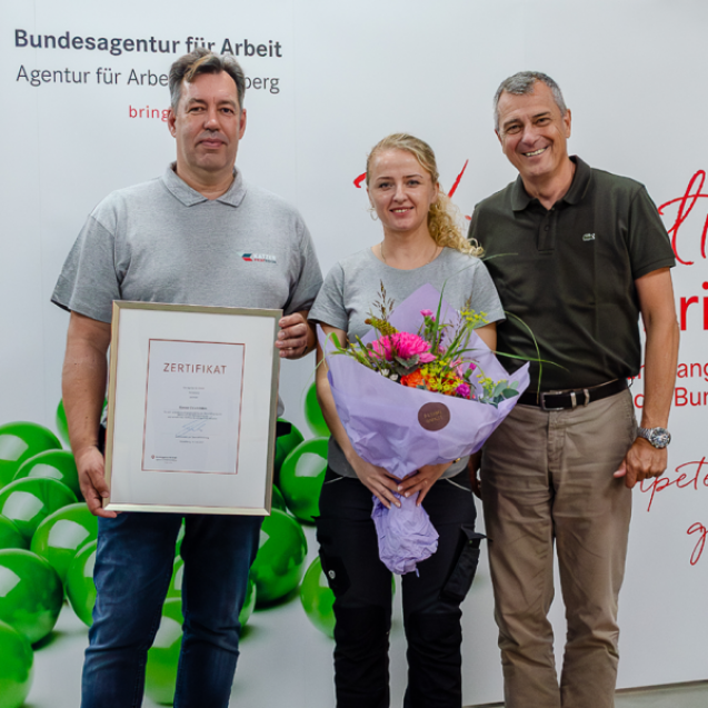 Integration von Menschen mit Behinderung in das Arbeitsleben, Katzer Printvision GmbH, Sandhausen, Agentur für Arbeit Heidelberg